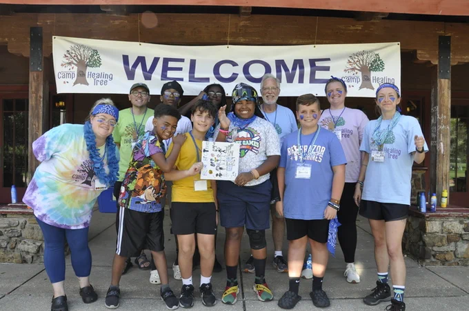 Camp Healing Tree Campers and Volunteers
