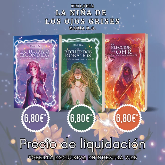 Trilogía
La niña de los ojos grises
6,80€ el ejemplar
Precio de liquidación
Oferta exclusiva en nuestra web