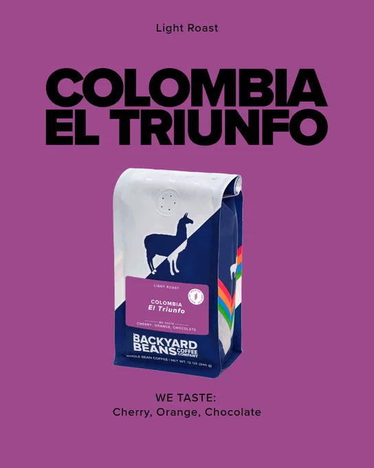 Image of Colombia El Triunfo coffee bag.