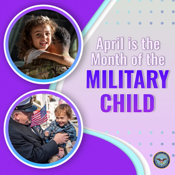 Month of the Military Child graphic.