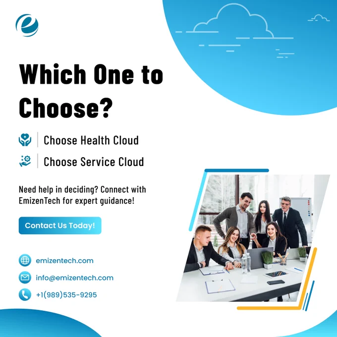 Salesforce Health Cloud vs. Service Cloud | EmizenTech