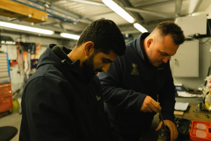 An apprenticeship programme was created in 2015. Two of the apprentices have subsequently gained full-time engineering roles at the Barrage. Credit: Nick Pumphrey