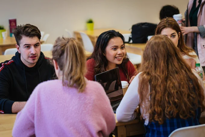 Students in St. Patrick's campus