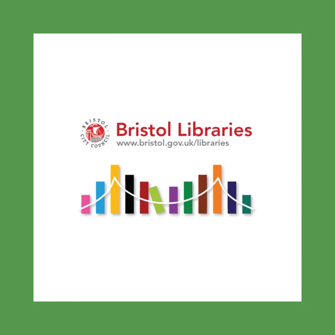 Image of Bristol Libraries Logo & web address www.bristol.gov.uk/libraries 