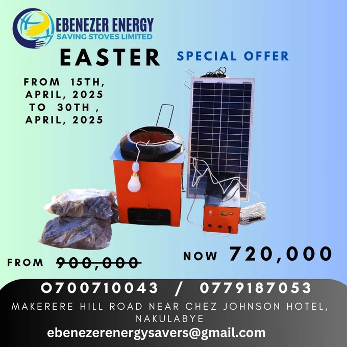 Our stove uses reusable volcanic stones with solar to cook