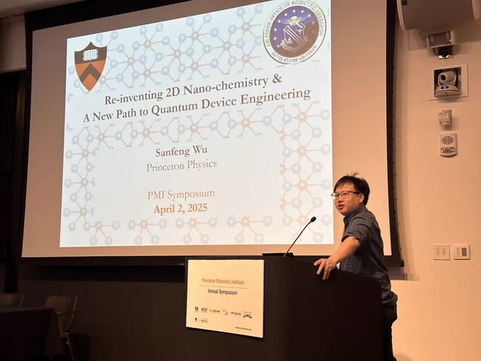 Sanfeng Wu at podium