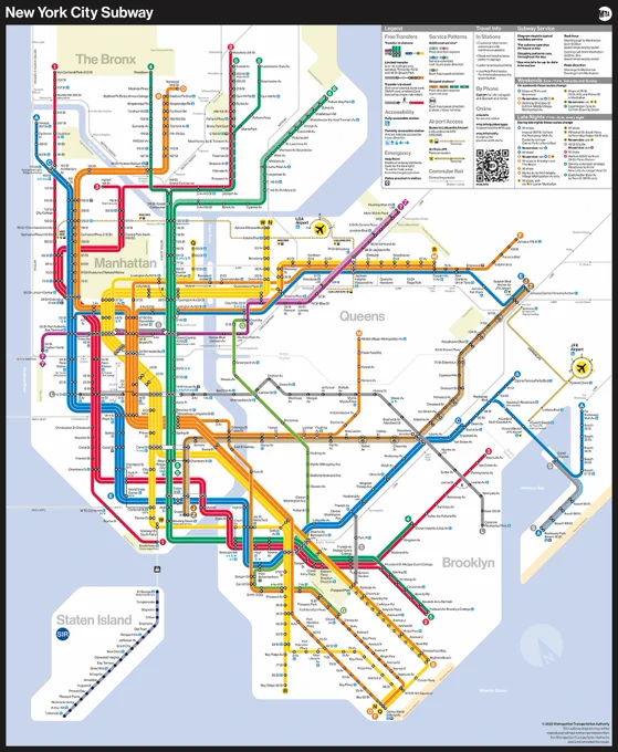 2025 update of the NYC subway map