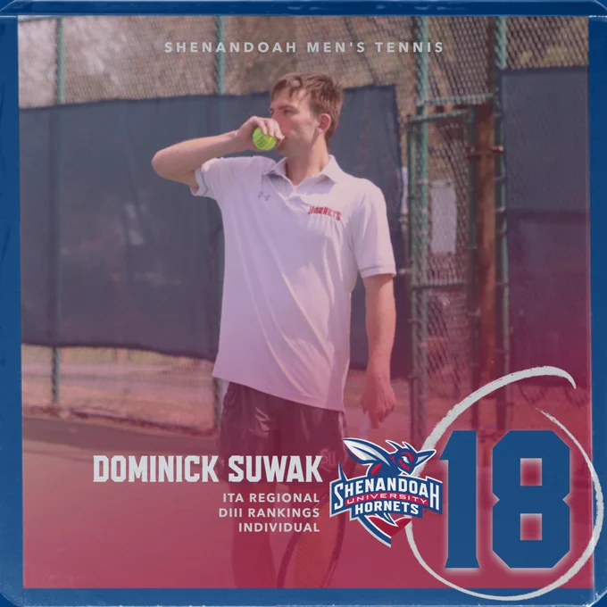 This season, Suwak is 13-4 overall (7-3 in Dual matches) and 4-0 in ODAC Play.