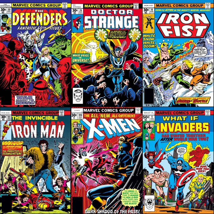 Marvel Comics that were on sale with cover dates of August 1977.