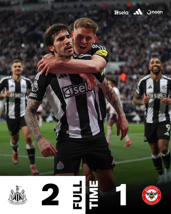 FULL-TIME | Newcastle United 2 Brentford 1