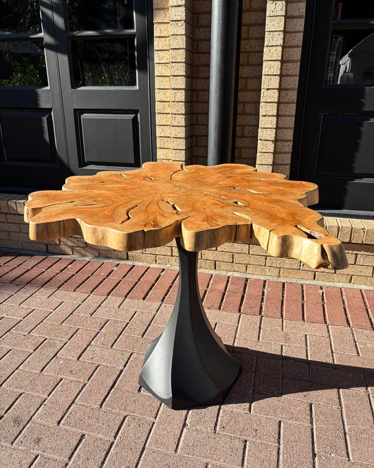 The 311S Lithe Metal Table Base measures 16.26"L x 16"W x 28"H and supports up to 700 lbs. With pre-drilled holes for easy installation, it’s a sleek and sturdy option built to simplify your setup while offering lasting support.