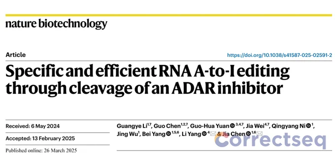 Specific and Efficient RNA A-to-I Editing through Cleavage of an ADAR Inhibitor