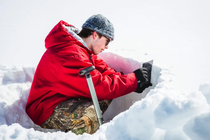 Nathaniel Miller, an electrical engineering senior, is a member of Adolph's snow research team and assists with field site data collection on a weekly basis.
