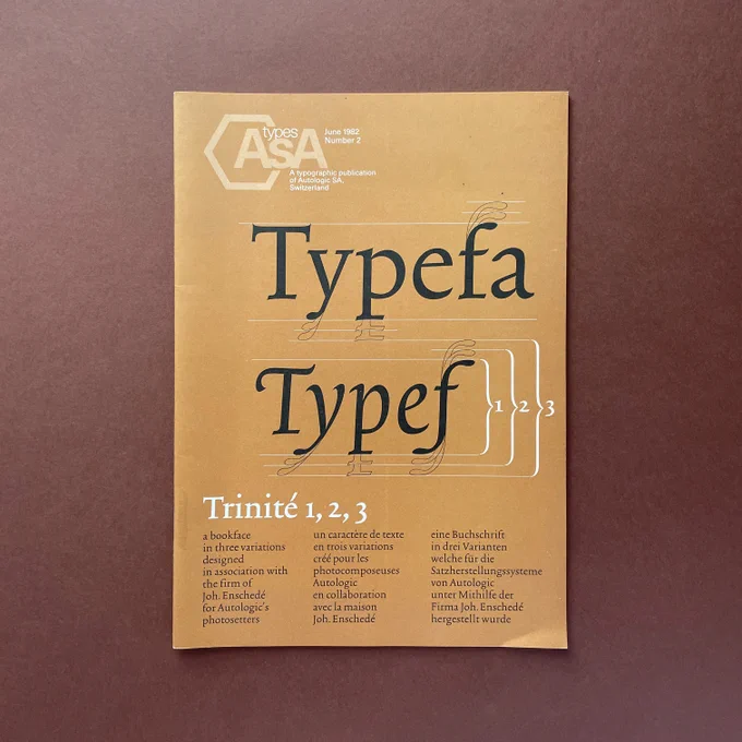 AsA Types: Trinité 1, 2, 3. Buy and sell the best graphic design books, journals, magazines and posters with The Print Arkive. 