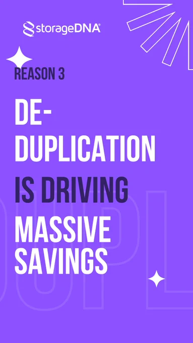 Duplicate media files are eating up storage and budgets. DNAfabric’s industry-first de-duplication tool rapidly identifies and cleans up redundant files across NAS, Cloud, Archives, MAMs & DAMs, saving you time, space, and costs. Reduce clutter, accelerate primary storage, and simplify migrations with this game-changing feature. 

Watch video: https://youtube.com/shorts/FIck0k-PUEc