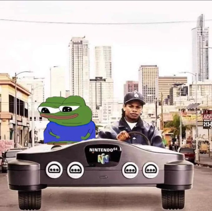 Apu riding in N64 with Eazy E