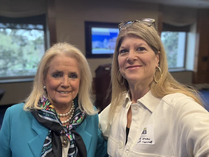 Rep. Debbie Dingell and Laura Bonnell