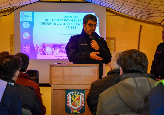 Le directeur général de la Sécurité civile s’exprime à l’occasion l’exercice de sauvetage et de recherche à Sancoins