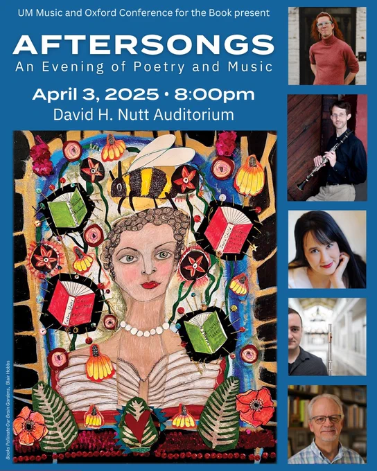 aftersongs at 8 p.m. in Nutt Auditorium