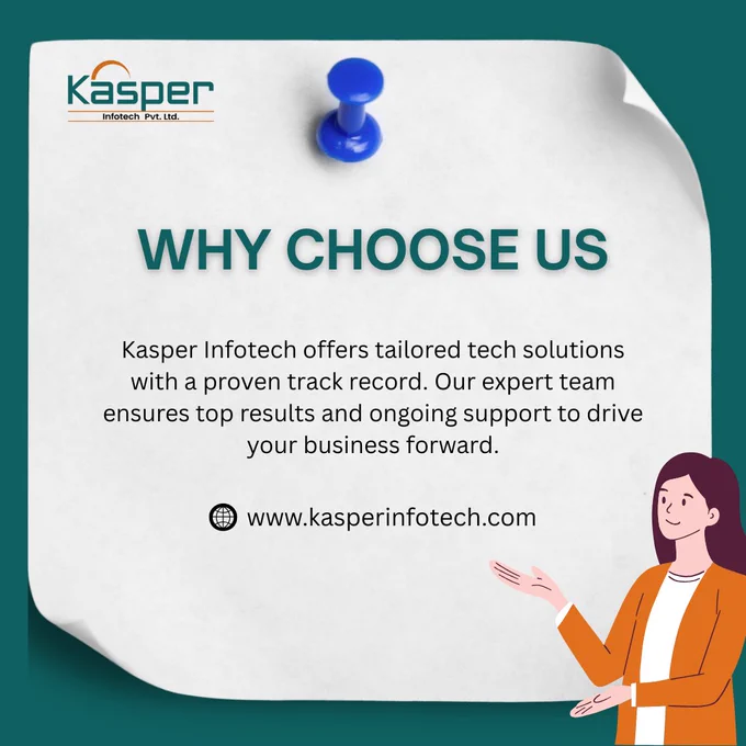 Have you been in search of trusted technology solutions? Choose Kasper Infotech for innovative and secure IT services that can scale. Our expert team guarantees personalized response services to drive your business forward. #TechSolutions #ITServices #BusinessGrowth #KasperInfotech