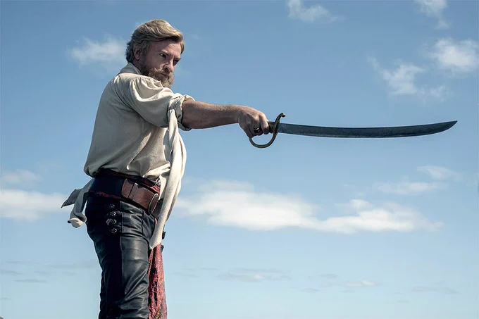 Picture of Rhys Darby as Stede in Season 2 Episode 1 Dream sequence of Our Flag Means Death. Picture by Nicola Dove