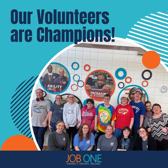 Volunteer Champions, Honeywell KCNSC, with Job One Community-Based Day Services Participants