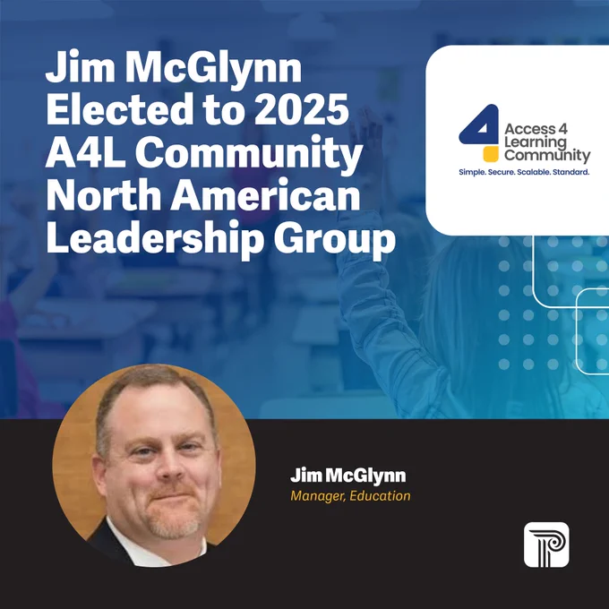 Jim McGlynn Elected to 2025 A4L Community North American Leadership Group. Jim McGlynn. Manager, Education. Photo of man with fair skin, short blonde hair, and facial hair.