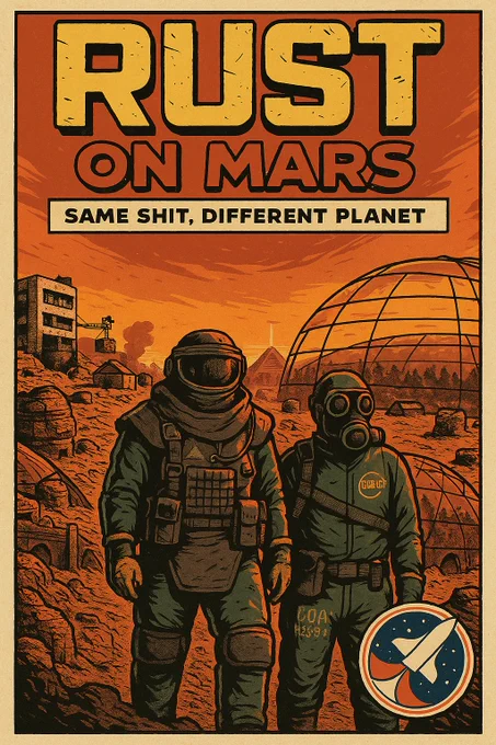 The survival game Rust but based on Mars.