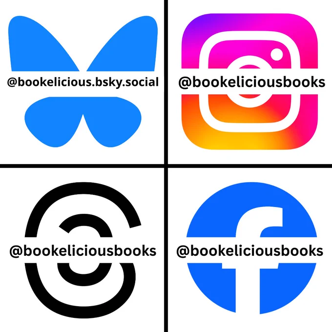 Join us for book giveaways, book love, book events, book joy, and book community on all of these platforms!
❤️📚🛜