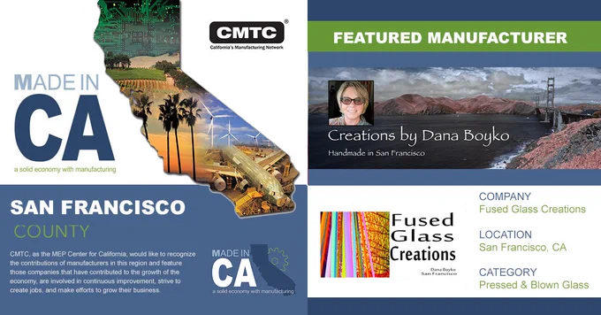 Made in California Featured Manufacturer: Fused Glass Creations