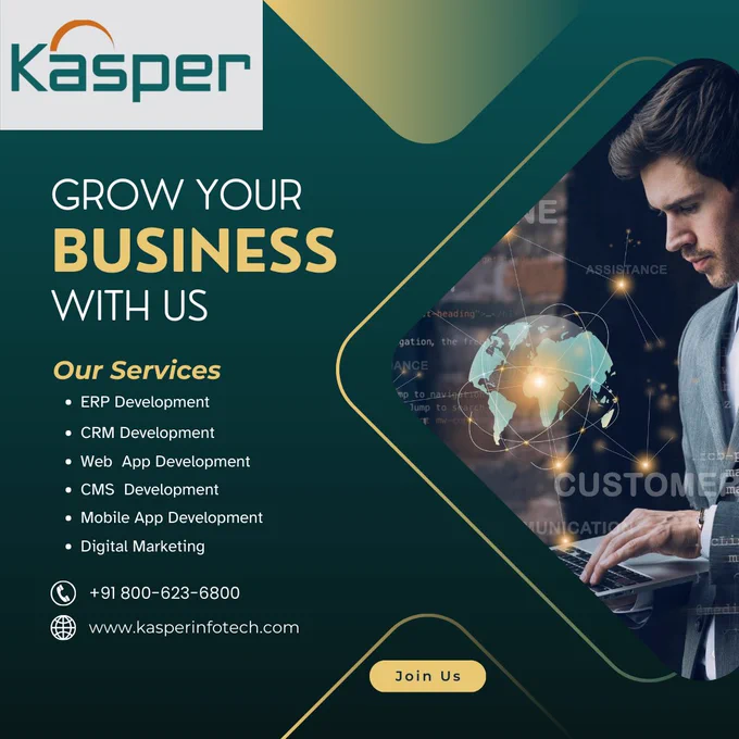 Transform your business with Kasper Infotech. 
Let's create something amazing together!
Boost your business productivity, enhance customer relationships, and achieve your growth goals with Kasper Infotech services.