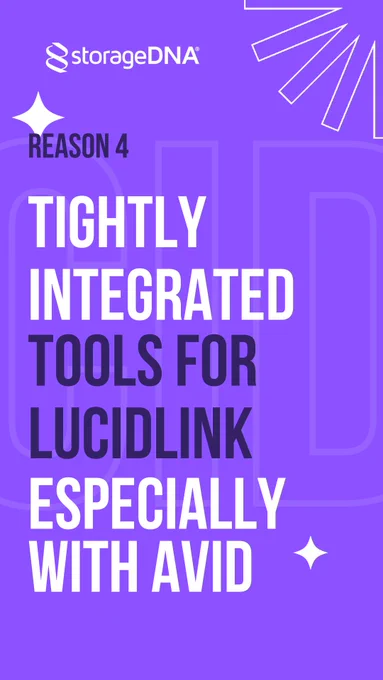 LucidLink users asked for better data management—we delivered!  DNAfabric brings global search, cost analysis, tiering, and seamless workflows from Avid Nexis to LucidLink. Whether you’re managing assets or optimizing storage costs, our tightly integrated toolset enhances cloud collaboration like never before. 

📍Catch the demo at NAB 2025 (Booth SL3305)!
👉 Schedule a demo: http://storagedna.com/DNAfabric3/nab/