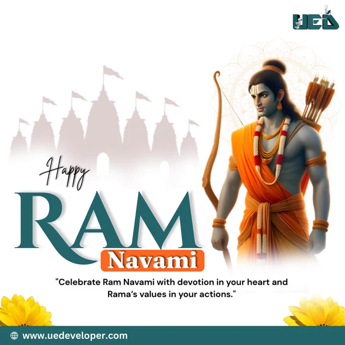 UE Developer wishing Ram Navami