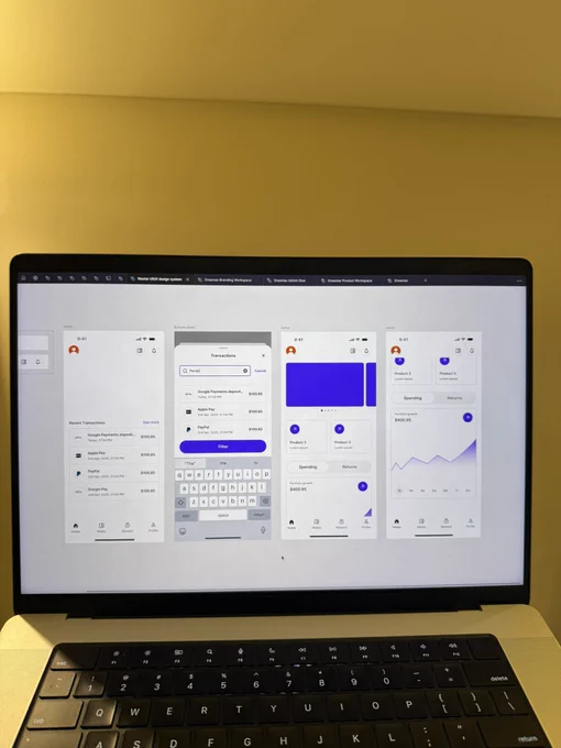 UI screens from one of my course, link in thread
