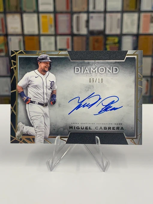 2022 Topps Diamond Icons Autograph Card
Miguel Cabrera, Detroit Tigers (9/10)