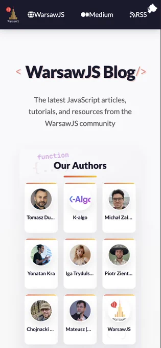 WarsawJS Blog The latest JavaScript articles, tutorials, and resources from the WarsawJS community