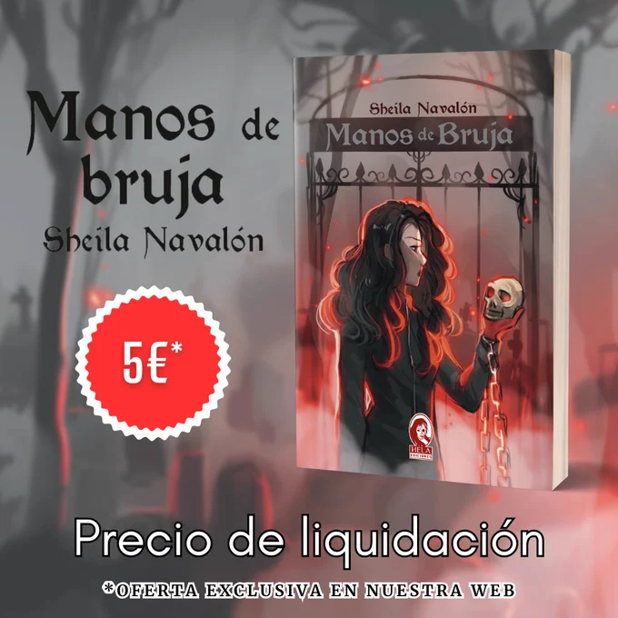 Manos de bruja
Sheila Navalón
5 euros
Precio de liquidación
Oferta exclusiva en nuestra web