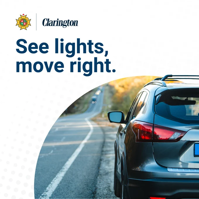 See lights, move right.