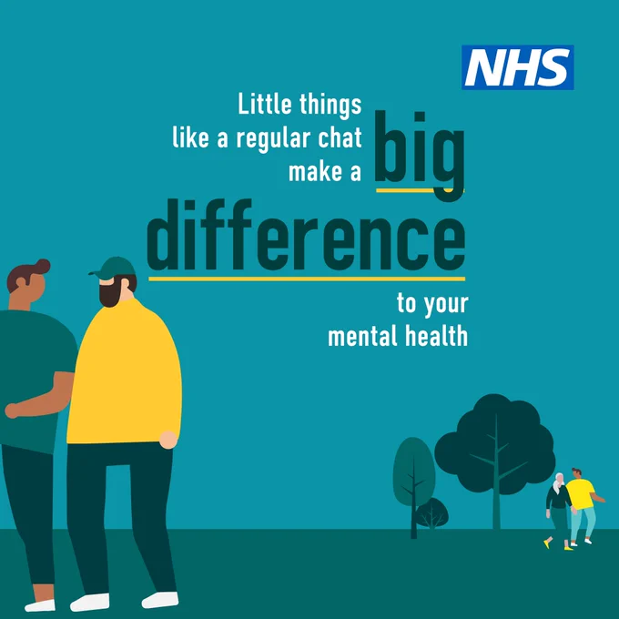 Little things like a regular chat make a big difference to your mental health. 