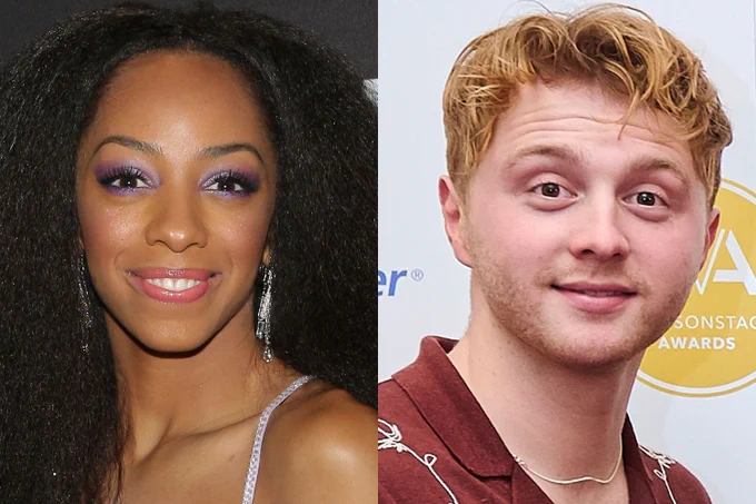 A photo showing headshots of two performers 
