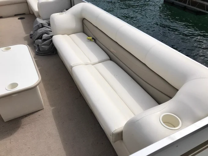 Boat seat Cleaning Solution My seats on a 21 year old boat after using the cleaning product, get details