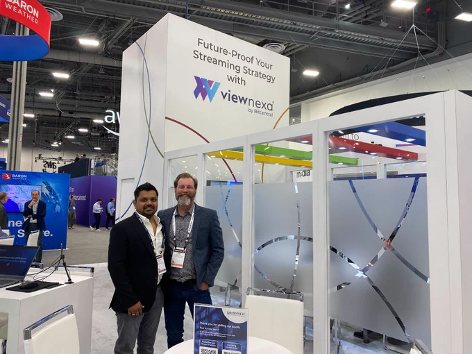 Great catching up with the ViewNexa by @Bitcentral  team at @NABShow 2025  in Las Vegas. It was a productive and energizing meeting exchanging  ideas on how we can power the future of OTT and streaming monetization  together