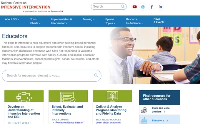 NCII Resources for Educators page