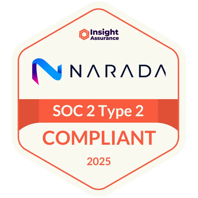 Narada AI has achieved Soc2 Type 2 Certification