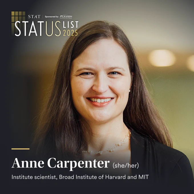 STAT News STATus list photo of Anne Carpenter