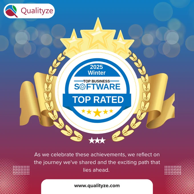 Qualityze has just been named Top Rated, Most Loved & High Achiever by Top Business Software for 2024! 

Huge thanks to our incredible users  

#TopRated #BusinessSoftware #Gratitude 