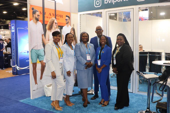 The BVI SeaTrade Cruise Global delegation included:
Junior Minister of Culture & Tourism - Hon. Luce Hodge-Smith; Director of Tourism - Clive McCoy; Product Director - Vionie Pickering; Standards & Training Manager - Natalie Penn-Lake; Business Development Manager, South Region   Shaekhoya Matthew; 2024 Junior Ambassador of Tourism - Adrianne Thomas.