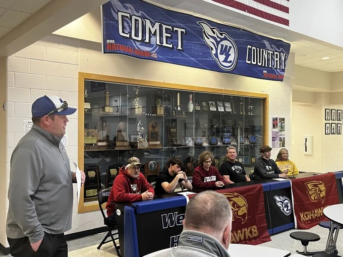 Seth Axsom and Ryker Dengler signing