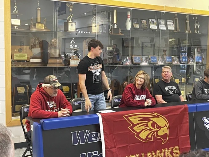 Seth Axsom and Ryker Dengler signing