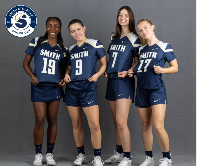 Today is the 2025 Athletics Giving Challenge!

Give now to support Smith’s student-athletes!

Make your impact: www.givecampus.com/jrq1ej